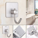 Stainless Steel Self Adhesive Clothes Bag Hooks Bathroom Kitchen Towel Rack3 Gw