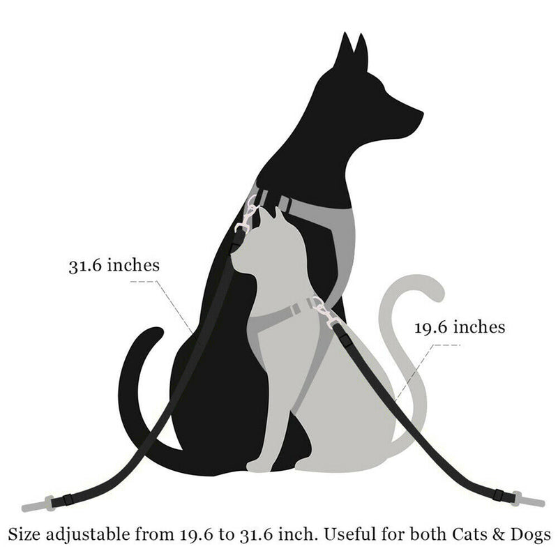 Pets Safety Seat Belt Car Harness Leash F. Cat Dog Adjustable Nylon Strap Tether