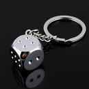 Creative Dice Keychain Key Chain Key Fob Gambling Props Keyring Key Holder Gifts