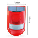 New Solar Infrared Motion Sensor Alarm With 110Db Siren Strobe Light For Ho O3J3