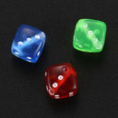 100x Mixed Transparent Acrylic Dice Spacer Beads 8*8mm