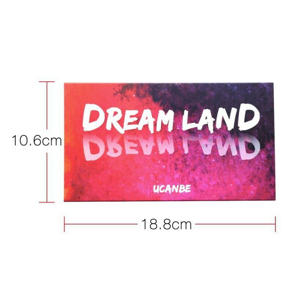 Ucanbe Shimmer Matte Dreamland Eyeshadow Makeup Palette 18 Color Purple Pin Z6M3