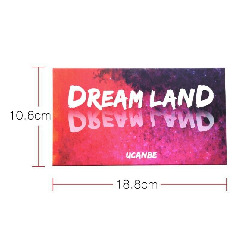 Ucanbe Shimmer Matte Dreamland Eyeshadow Makeup Palette 18 Color Purple Pin Z6M3
