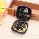 80*80*30mm Square EVA Case Headphone Bluetooth Earphone Cable Storage Box