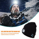 Unisex Bluetooth Earphone Music Hat Knitted Beanie Cap with LED Light for Winter