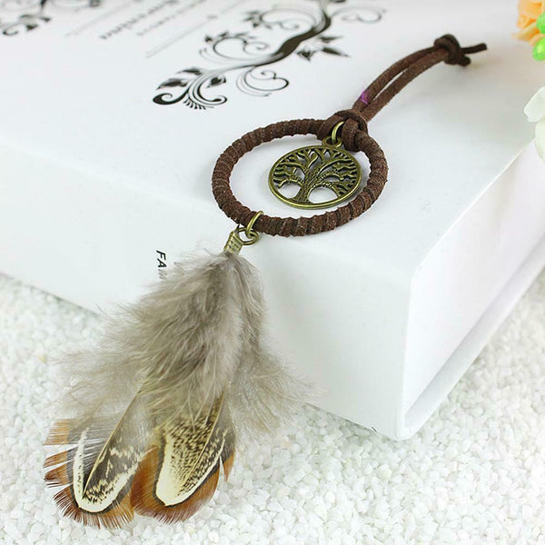 Handcrafted Dream Catcher Feather Tree Keychain Bag Pendant Accessories #gib