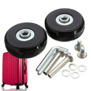 2 Sets Luggage Suitcase Replacement Wheels OD 50mm Axles Washers Wrenches Parts