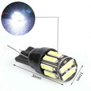 1 Pair T10 7020 10SMD Car LED Wedge Light License Plate Lamp (Black Board)