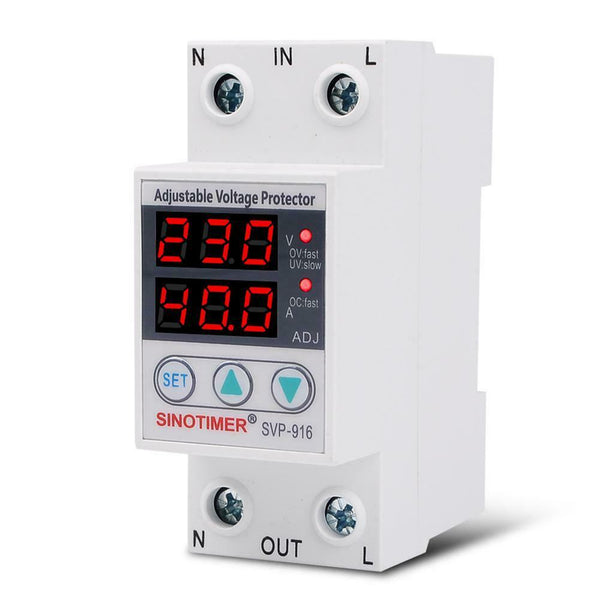 SVP-916 Adjustable Voltage Surge Protector Limit Current Protection (40A) A#S