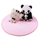 Pink Round Pad Plush Soft Mat Rug Carpet for Kids Play Tent Playhouse (100CM)
