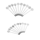 20Pcs Lapel Pin Stick Pin Base Glue on Rose Flower Brooch Pin for Men's Suit