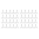 40pcs Sturdy Steady Ceramics Plate Bowls Samples Easel for Closet Rack