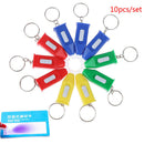 10pcs Mini UV Keychain LED Key Ring Flash Flashlight Torch Anti Blue Light L %a