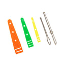 5 Pieces Metal Bodkins Pinch Threader Elastic Threaders Guides Handcrafted Tools