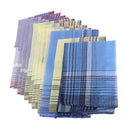 12Pieces Handkerchief Woven Cotton 100% Hankies