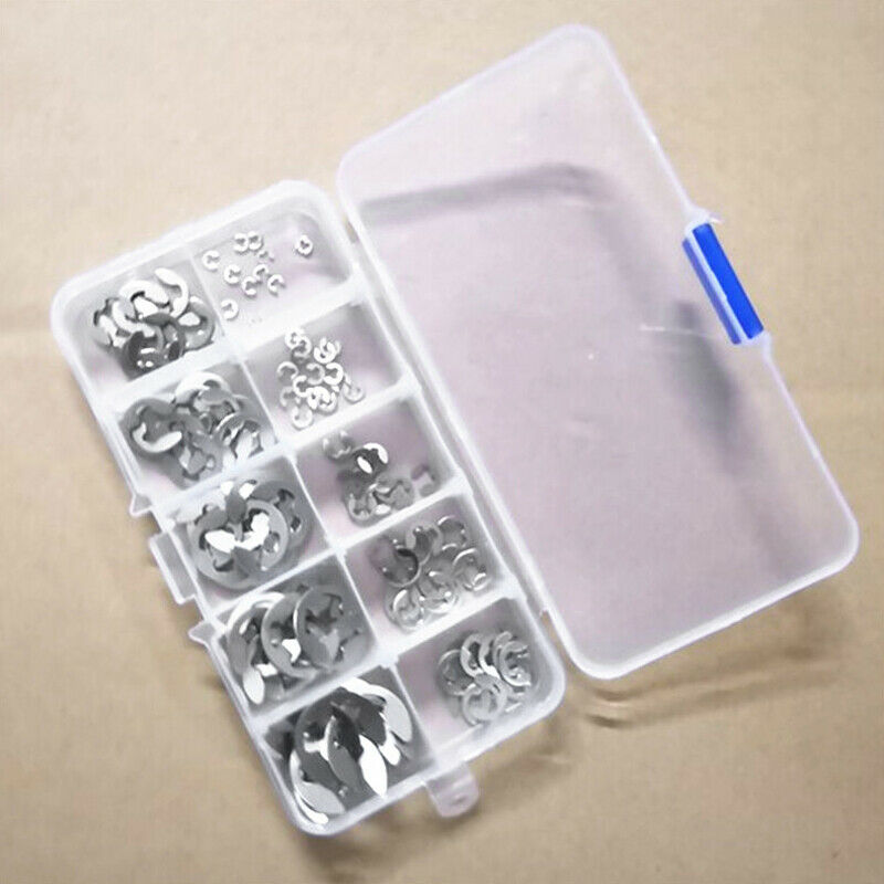 5X(120Pcs/Lot 304 Stainless Steel Stainless Steel E Clip Washer assortment H7G5)