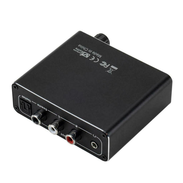 Digital Toslink Coaxial Optical to Analog Audio Adapter L/R 3.5mm Converter