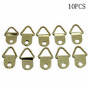 10*Screw D-Ring Painting Picture Frame Wall Mirror Hanging Hanger Triangle G1N3
