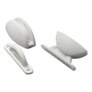 2pack Door Catch Stop Stopper Holder for Cabinet RV Boat Caravan Cargo, White