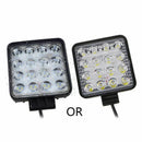 48W Vehicel Headlights 16LEDs Cool White Light Bar 4inch Vehicle Work Light New