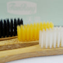 Eco Vegan Bamboo Charcoal-Toothbrush Antibacterial Soft Fine Oral Brus VLO