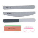 5pcs Nail Files Buffer Shiner Polisher Brush Kit for Nail Art Supplies, 100/180