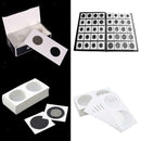100 Pcs Cardboard Coin Flips Mega Assorment 20.5mm Coin Collecting Holder Card