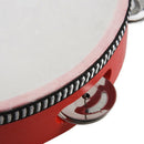 8inch Musical Tambourine Tamborine Drum Round Percussion Gift for KTV Party J9K2