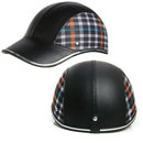 Motorcycle DOT German Half Face Helmet FOR Chopper Cruiser Biker Gloss Black