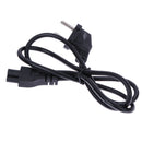 1M EU 3 Prong 2 Pin AC Laptop Power Cord Adapter Cable Black  A