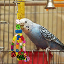 Parrot Toys Wooden Hanging Bell Cage Bird Climbing Swing Stand Pet Supplies