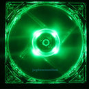Green LED Light CPU Cooling Fan Clear Case Quad 12CM Heatsink for Computer PC