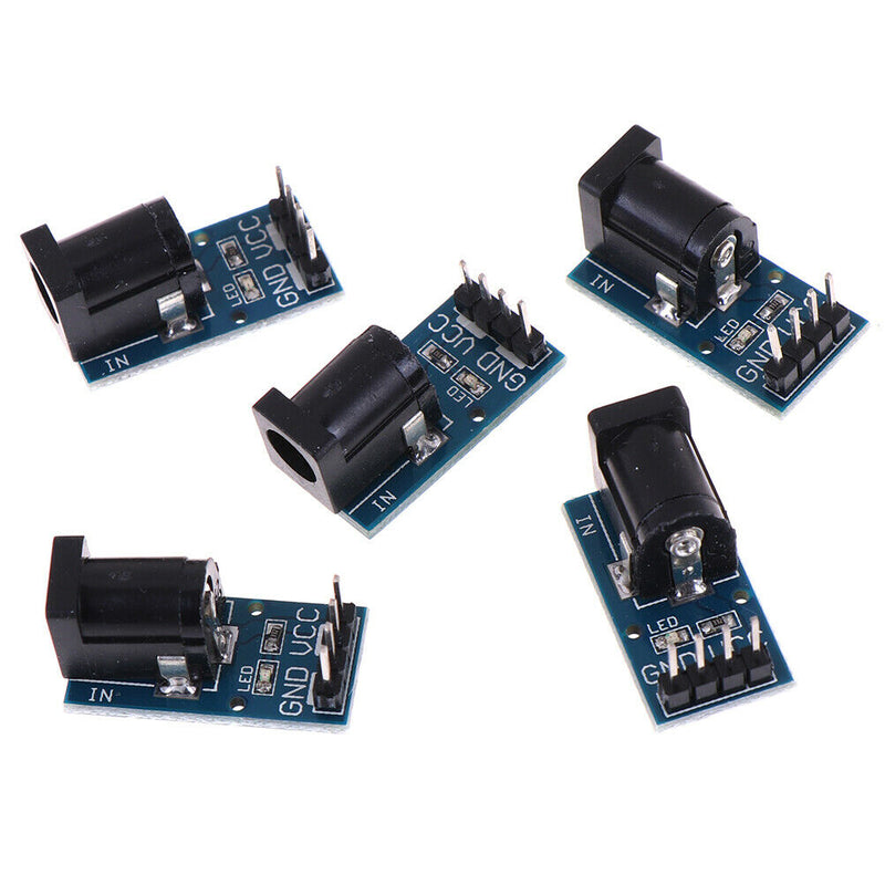 5Pcs 5.5mmx 2.1mm dc jack socket plug power supply module FU