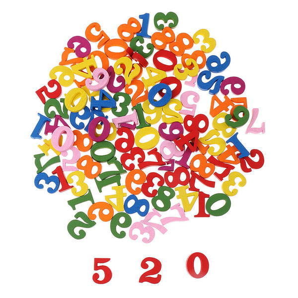 Colorful Wood English Alphabet & 0 to 9 Number for Preschool Kids Baby Toys