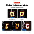 Bicycle Rear Taillight MTB Bike USB Charging Cycling Safety Warning Lamp