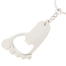 Sole Shaped Metal Ring Key Chain Bottle Opener Kitchen Tools Foot beer open3C
