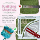 Knitting Gauge Converter Sweater Knitting Circular Weave Counting Frame RulS Hn