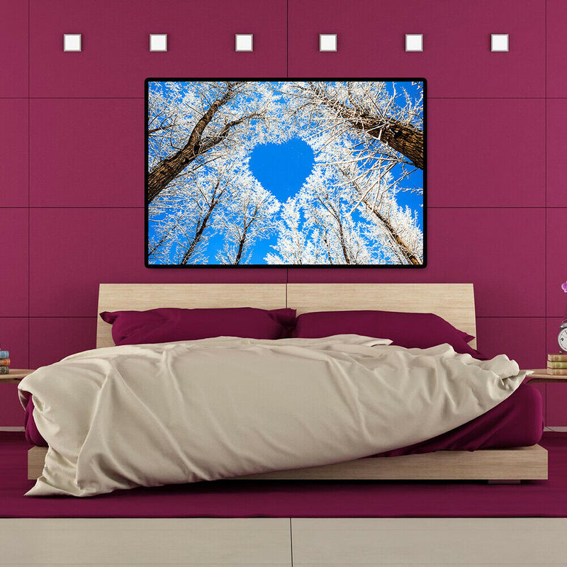 Paper Puzzles 1000pcs Heart Shape Tree Assemble for Adults Kids Jigsaw Toys