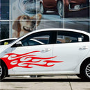 2x 150x42cm Flame Totem Vinyl Car Stickers Auto Whole Body Decals Decor