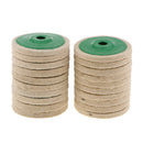 20 Pieces 4inch Wool Polishing Wheel Buffing Wheel Grinder Felt Polishing Discs