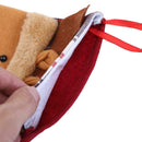 Large Christmas Sock Children Candy Gifts Bag Home Party Decor(Elk)