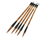 Set of 5pcs Assorted Sizes Chinese Calligraphy Brush Pen Writing Painting Art