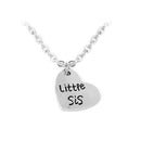 2pcs Sister Necklace Matching "Little Sister Big Sister" Pendant Necklace  Z