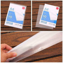 10 PCS Transparent White Vertical Insertion Type A4 Documents File Folder B Z1Q1