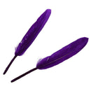 Approx. 50pcs 4-6 Inches Dyed Goose Feather for Decoration Craft---Purple Y2Y6