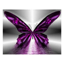 Round Diamond 5D Diy Diamond Embroidery Purple Butterfly Diamond Painting C K7D8