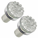 2X CAR LIGHT BULB 24 LED AMBER PR 1156 BAU15S