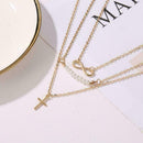 Fashion Women Multi-Layer Choker Collar Pendant Chain Necklace Jewelry Deli S8P0