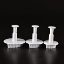 3pc Cutter Cake Mold Fondant Cookie Rose Leaf Plunger Sugarcraft Decorating 3C