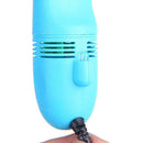 Mini Computer Vacuum USB Keyboard Cleaner PC Laptop Dust Brush (Light Blue)